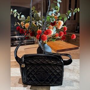 Vintage Chanel Patent CC Crossbody- Authenticity Card/COA